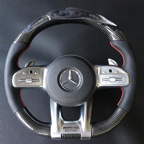 Carbon Fibre Steering Wheel Mercedes C S Amg Updated Wheel