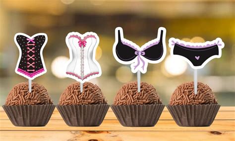 Kit Toppers Tags para Doces Chá Lingerie Elo