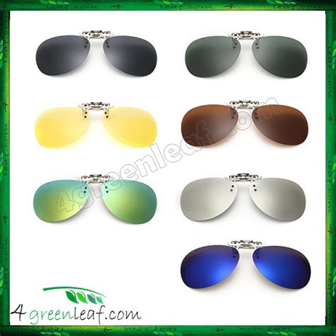 Cs Aviator Clip On Polarized Sunglasses