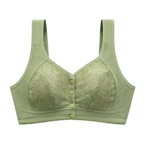 Mallwal Plus Size Wireless Bras For Women Padded Bra Feature V Neck Nursing Bra Style W 1643