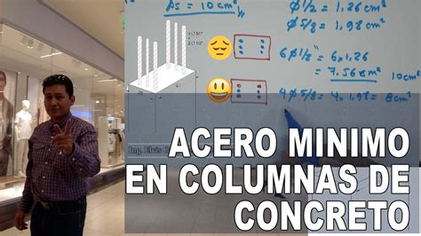 Acero Minimo En Columnas Youtube