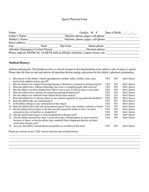 Physical Fitness New Physical Fitness Evaluation Form