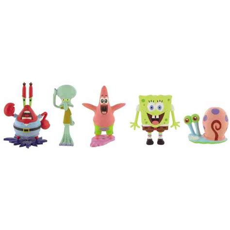 Figuras Bob Esponja Patricio Calamardo Gary Cangrejo