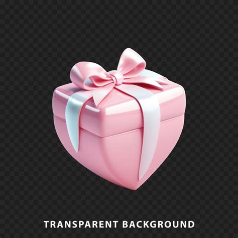 Coffret Cadeau De Rendu 3d Isolé Sur Fond Transparent PSD Premium