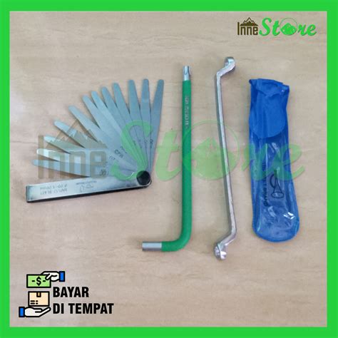 Paket Kunci Stel Klep 3bh Stel Klep Motor Ring Bengkok Lazada Indonesia