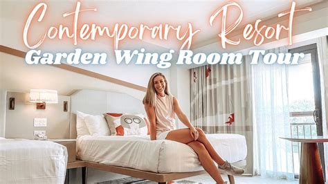 Disneys Contemporary Resort Garden Wing Room Tour 2022 Youtube