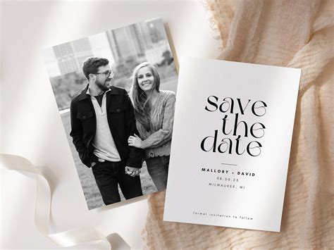 Modern Save the Date Template Fully Editable 5x7 Template - Etsy