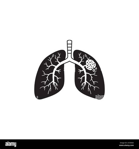 Cancer Lung Icon Design Vector Illustration Stock Vector Image Art