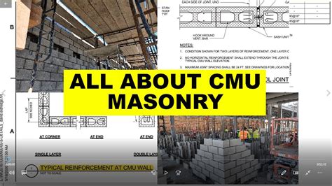 Cmu Masonry Building Code Requirements Drawings Review Inspection And