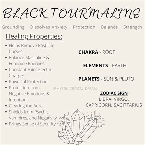 Black Tourmaline Meaning Mystic Crystal Dream