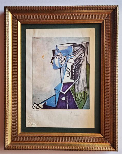 Sold At Auction Pablo Picasso Original Hand Signed Print With Coa