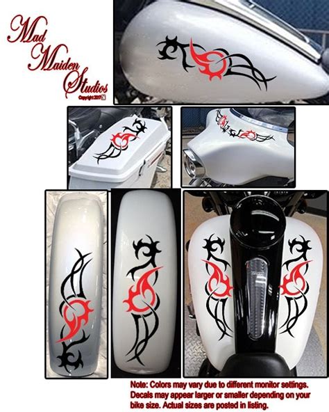 Custom Vinyl Graphics — Motorcycle decal vinyl set