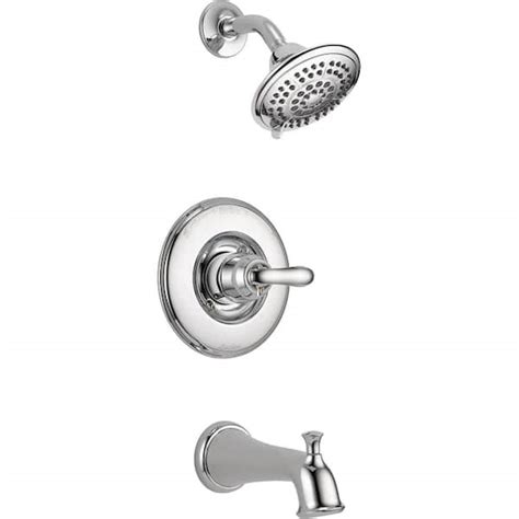 Delta Linden 1 Handle 1 Spray Tub And Shower Faucet Trim Kit In Chrome