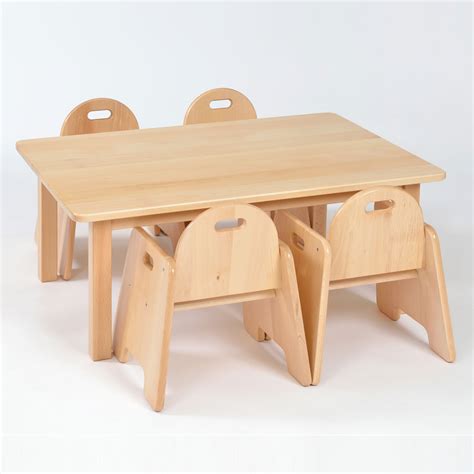 Infant Rectangular Wooden Table & Chairs Package | theClassroom.co