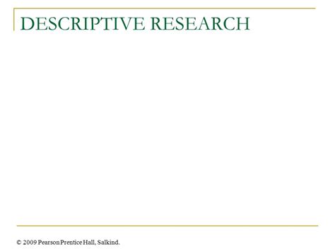 Chapter Nonexperimental Research Descriptive And Correlational