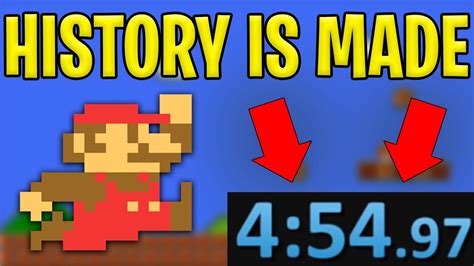 The Greatest Super Mario Bros Speedrun Ever Just Happened Youtube