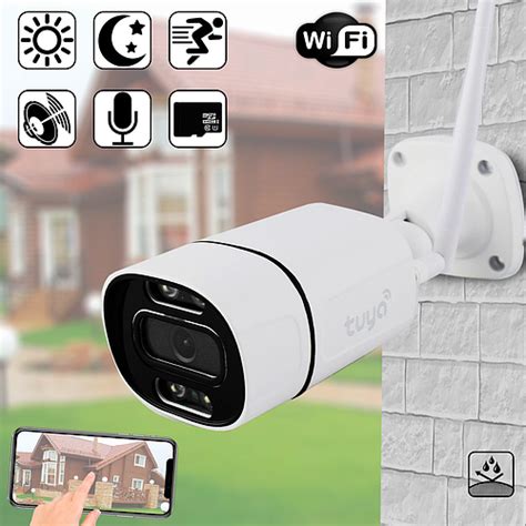Уличная Wi-Fi камера видеонаблюдения C16-TUYA IP 3mp с записью на ...
