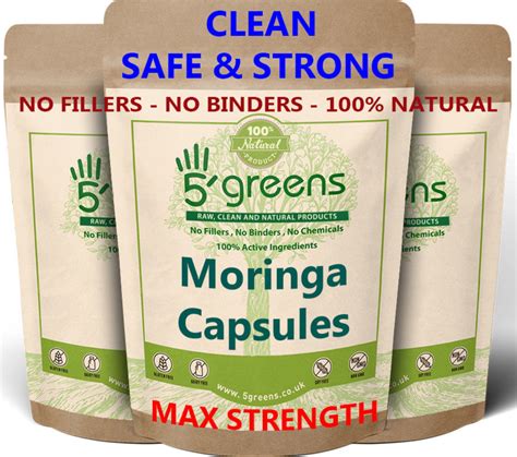 Moringa Capsules 5000mg 500mg 101 5greens