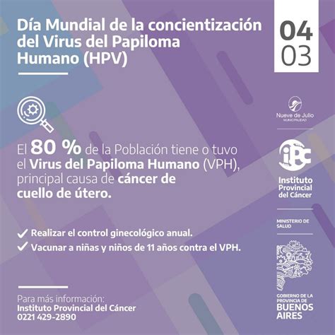 D A Internacional De La Concientizaci N Del Hpv Diario El De Julio