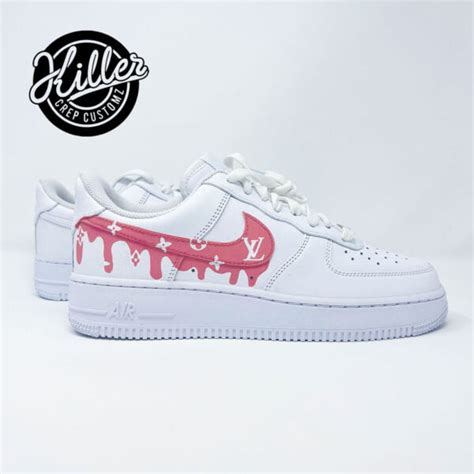 Custom Nike Air Force 1 Lv Inspired Drip Customs Killer Crep Customz