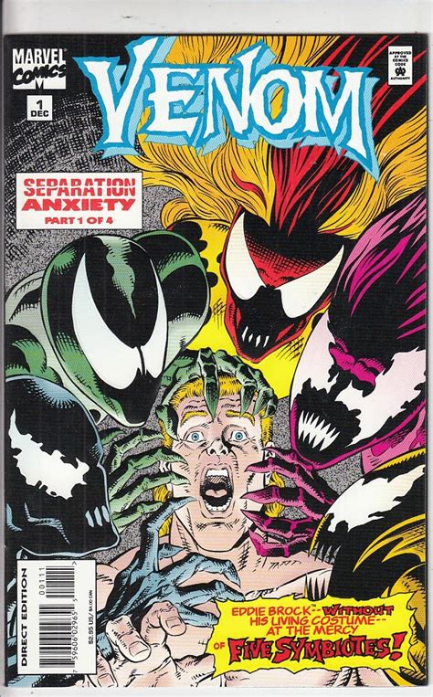 Venom Separation Anxiety Comic Set FN VF Collector S Edge Comics