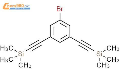 144001 09 2 Benzene 1 bromo 3 5 bis 2 trimethylsilyl ethynyl 化学式结构式