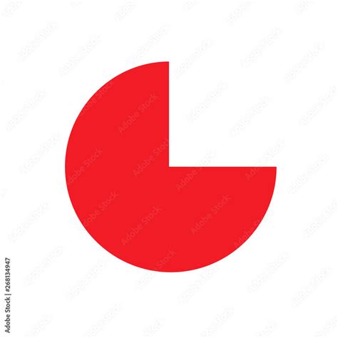 Red Pic Basic Simple Shapes Isolated On White Background Clip Art