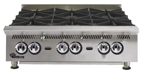 Star 806HA Ultra Max 36 6 Burner Countertop Gas Hot Plate