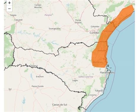 Inmet emite alerta para chuvas fortes e volumosas até 100 mm em