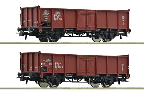 Roco 6600058 PKP 2 tlg Set Offene Güterwagen Ep 4 Menzels