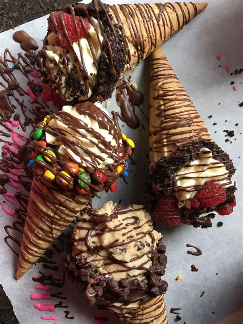 Stuffed Waffle Cones Waffle Cone Recipe Cone Dessert Desserts