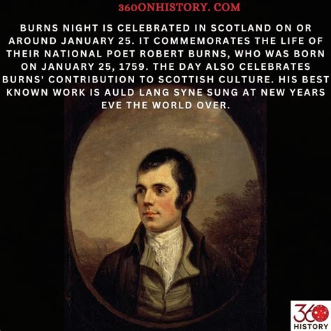 Happy Burns Night Scotland R360onhistory