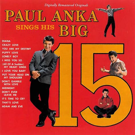 Paul Anka Paul Anka Sings His Big 15 Vinyl LP Rough Trade