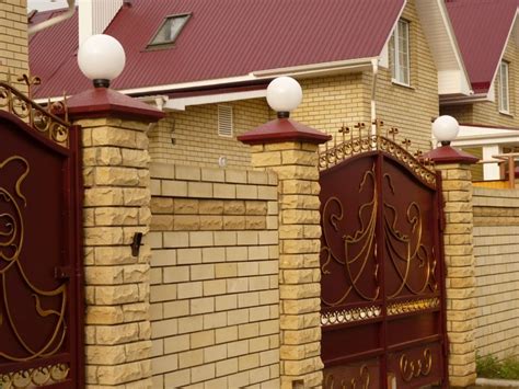 Оригинальные колпаки на столбы забора: 55 идей для частной усадьбы ...