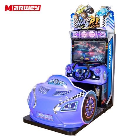 Feel the Speed: Coin-Operated Blue Car Racing Game Machine Simulator ...