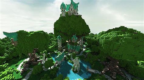 Elven City[+Cinematic] Minecraft Map