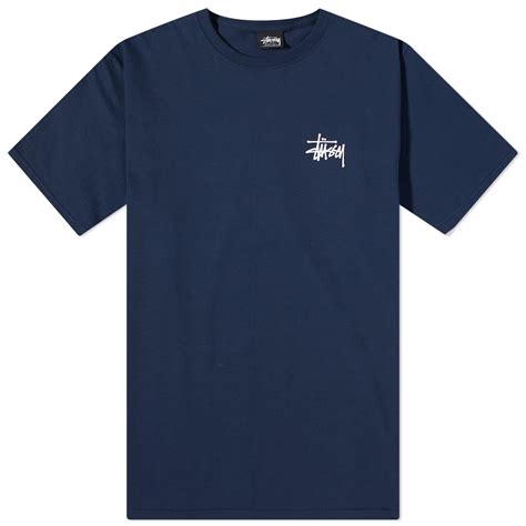 Stussy Basic Stussy T Shirt Navy End Gb