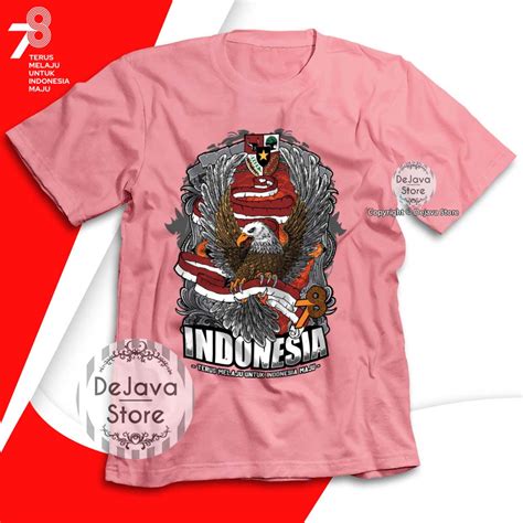 Jual Kaos HUT RI 78 Burung Garuda Indonesia Baju Seragam Panitia