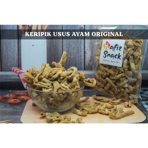 Jual Keripik Usus Ayam Original Crispy 250 Gr Shopee Indonesia