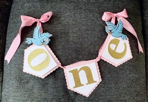 Cinderella Blue Birds High Chair Banner Etsy Do Um G N