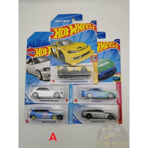 Hot Wheels Lot Jdm Usdm Honda Civic Custom Honda Civic Ek Gtr Honda