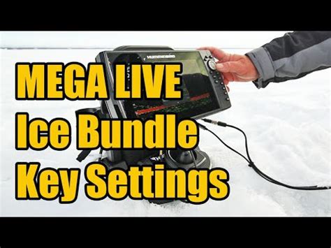 Humminbird Mega Live Ice Bundle Mark Courts Settings Tip Youtube