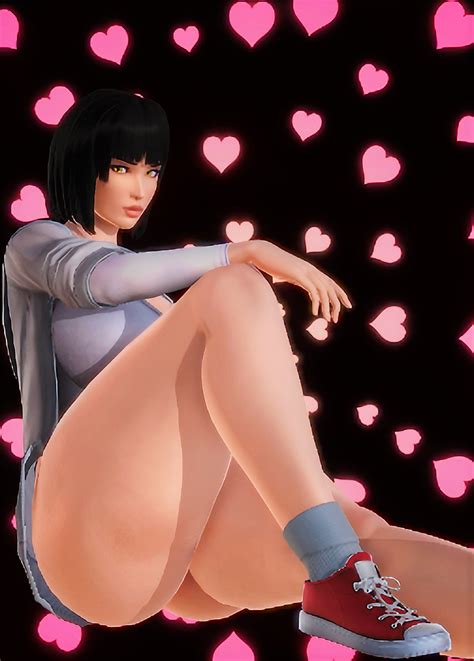 Rule 34 2018 3d Big Breasts Black Hair Clothing Female Heart Honey Select Hoodie Sex Doll