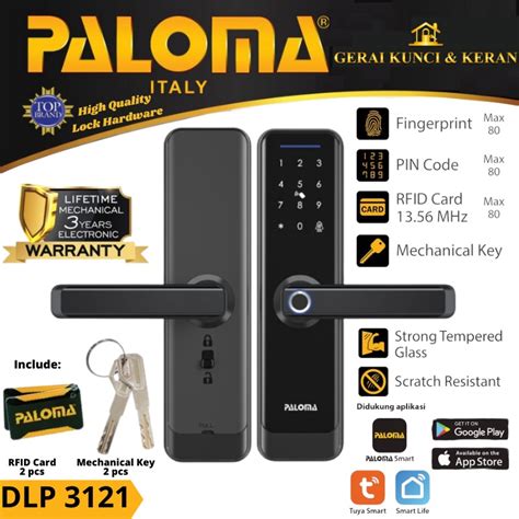 Jual Digital Lock Smart Home Paloma Dlp Kunci Pintu Door Handle