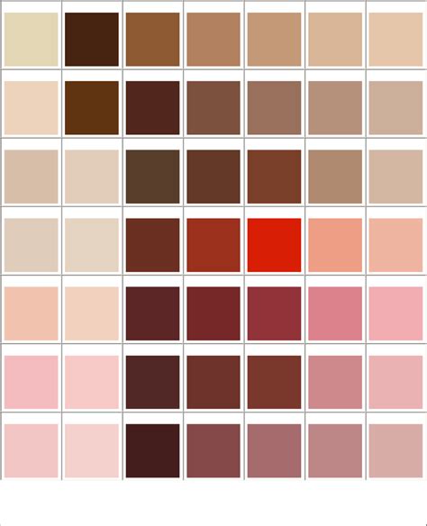 Beige Colour Chart 65 Photo