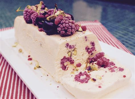 Raspberry And Pistachio Semifreddo Refined Sugar Free Gluten Free Cook Fast Eat Slow