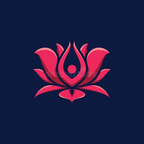 Beauty Lotus Flower Logo Spa Logo Vector Yoga And Therapy Symbol Stock