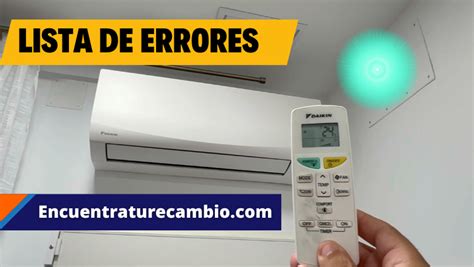 Listado Codigos De Error En Aires Acondicionados Daikin