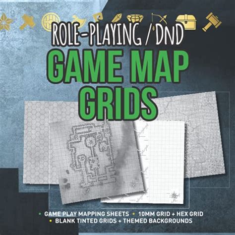 Role Playing Dnd Game Map Grids Double Sided Map Grids Perfect For