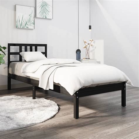 Estrutura De Cama X Cm Madeira Maci A Preto Boutikxl Loja Online